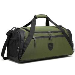 COLseller Kleine Reisetasche Wasserdicht Reisetaschen Travel Bag Weekender Herren für Reisen, Urlaub Übernachtung, Krankenhaus, Camping,Green von COLseller