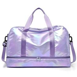 COLseller Reisetasche Damen Faltbare Reisetasche Carry on Garment Duffle Bag Kliniktasche Geburt Fitnesstasche Krankenhaustasche,B von COLseller