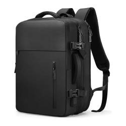 COLseller Reisetasche Damen Herren Handgepäck Tasche Weekender Bag Travel Bag mit Kulturtasche Schuhfach für Flugzeug Reisen,Black von COLseller