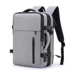 COLseller Reisetasche Damen Herren Handgepäck Tasche Weekender Bag Travel Bag mit Kulturtasche Schuhfach für Flugzeug Reisen,Light Gray von COLseller