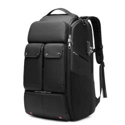 COLseller Reisetasche Damen Herren Weekender Handgepäck Tasche Travel Bag mit Kulturtasche Schuhfach für Flugzeug Reisen,Black von COLseller