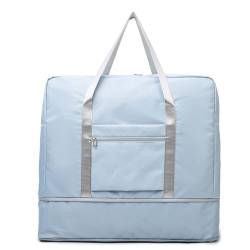 COLseller Reisetasche Damen Sport Duffel Bag Damen Reisetaschen mit Schuhfach für Kurze Reisen, Airline, Krankenhaus, Strand,Blue von COLseller