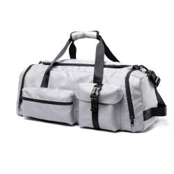 COLseller Reisetasche Damen Sporttasche Handgepäck Tasche mit Schuhfach und Nassfach Sport Tasche für Reisen Gym Urlaub Übernachtung,Gray von COLseller