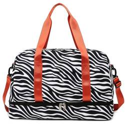 COLseller Reisetasche Damen Sporttasche Weekender Bag Handgepäck Tasche Fitnesstasche Trainingstasche Frauen für Reise Gym,A von COLseller