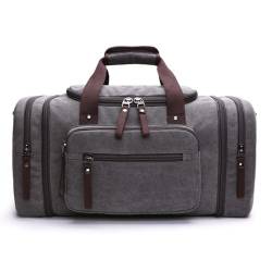 COLseller Reisetasche Damen Sporttasche Weekender Bag mit Schuhfach und Nassfach Travel Bag mit Kulturtasche Schuhfach für Flugzeug Reisen,Gray von COLseller