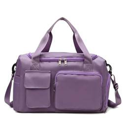 COLseller Reisetasche Damen Weekender Übernachtungstasche mit Schuhfach Gepäcktasche Große Wasserdicht Sporttasche für Herren Damen,Purple von COLseller