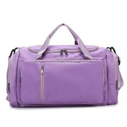 COLseller Reisetasche mit Schuhfach Weekender Damen Großes Öffnungsdesign Wasserabweisende Weekender Gym Travel Bag Handgepäck Tasche,D von COLseller