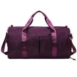 COLseller Sport Duffel Bag Damen Reisetasche Damen Sporttasche Wasserabweisende Weekender Gym Travel Bag Handgepäck Tasche Trainingstasche,Red von COLseller