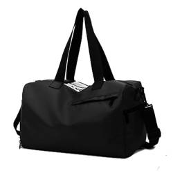 COLseller Sport Duffel Bag Damen Weekender Bag Schwimmtasche Wasserdicht Travel Bag mit Kulturtasche Schuhfach für Flugzeug Reisen,Black von COLseller