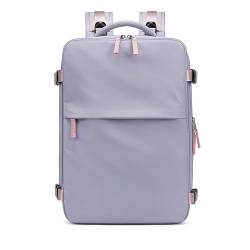 COLseller Weekender Reisetasche Damen Reisetasche Klein Faltbare Handgepäck Koffer Travel Bag mit Kulturtasche Schuhfach für Flugzeug Reisen,Purple von COLseller