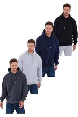 COMEOR Hoodie Herren Kapuzenpullover Sweatshirts (4 Pack Multifarben 3XL) von COMEOR