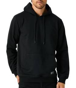 COMEOR Hoodie Herren Kapuzenpullover Sweatshirts (Schwarz 4XL) von COMEOR