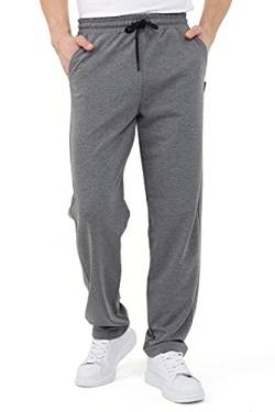 COMEOR Jogginghose Herren Baumwolle Sweathose - Lange Sport Hose Herren - Jogger Trainingshose Herren, Relaxing Hose (Dunkel grau, 4XL) von COMEOR