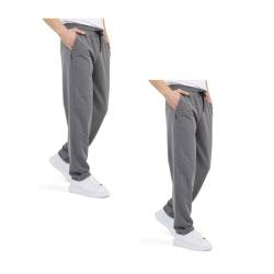 COMEOR Jogginghose Herren Baumwolle Sweathose - Lange Sport Hose Herren - Jogger Trainingshose Herren, Relaxing Hose (Dunkelgrau, 5XL) von COMEOR