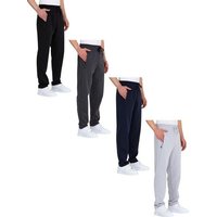 COMEOR Jogginghose Trainingshose Sporthose Herren Baumwollmischung (4-tlg) mit Reißverschluss von COMEOR