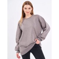COMEOR Sweatshirt Damen Oversize Pullover Langarm Baumwolle von COMEOR
