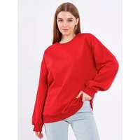 COMEOR Sweatshirt Damen Oversize Pullover Langarm Baumwolle von COMEOR