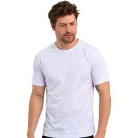 COMEOR T-Shirt Herren Basic T-Shirts Baumwolle (Packung, 1-tlg) mit gerader Ärmel Abschluss von COMEOR