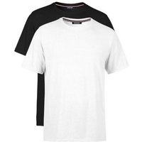 COMEOR T-Shirt Herren Basic T-Shirts Baumwolle (Packung, 2-tlg) mit gerader Ärmel Abschluss von COMEOR