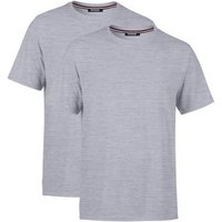 COMEOR T-Shirt Herren Basic T-Shirts Baumwolle (Packung, 2-tlg) mit gerader Ärmel Abschluss von COMEOR