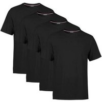 COMEOR T-Shirt Herren Basic T-Shirts Baumwolle (Packung, 4-tlg) mit gerader Ärmel Abschluss von COMEOR