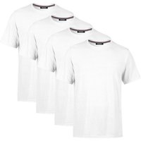 COMEOR T-Shirt Herren Basic T-Shirts Baumwolle (Packung, 4-tlg) mit gerader Ärmel Abschluss von COMEOR