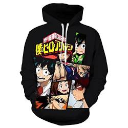 COMING Boku No Hero Academia Hoodie Sweatshirt Cosplay Kostüm Unisex Jacke Kapuzenpullover (Medium,Color 21) von COMING