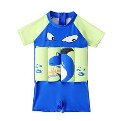 COMIOR Baby Auftrieb Badeanzug Mädchen Float Suit Jungen Schwimmhilfe mit Verstellbarem Schwim Kostüm Kinder Swimwear Swimsuit Bein, Dunkel Blau, 3-4 Jahre von COMIOR