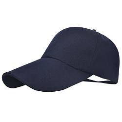 COMIOR Klassische Basecap Sommer Unisex Baseball Cap Reine Farben Atmungsaktive Baseboard Baseballmütze Verstellbar Outdoor Sonnenhut Freizeitsport Cap für Tennis Golf Reisen von COMIOR