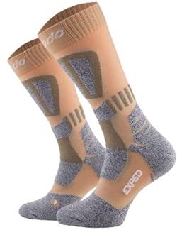 Atmungsaktiv Wandersocken COMODO STT mit DRYTEX. Trekkingsocken für lange Wanderungen. Für Damen und Herren.(STT_35_SAND) von COMODO TECHNICAL SOCKS