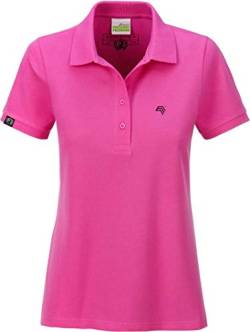 COMPANIEER JAN 8009 Bio Baumwolle Polo Shirt Damen Organic Pink Rosa Rot Cotton Größe L- OHNE Aufdruck von COMPANIEER