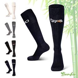 COMPRESSION FOR ATHLETES Hochwertige Bambus Kompressionsstrümpfe - Überlegenen komfort - Flache Spitzennähte - Reduzieren das Risiko von Geschwollenen und Müden Beinen - Class 2 Kompression von COMPRESSION FOR ATHLETES