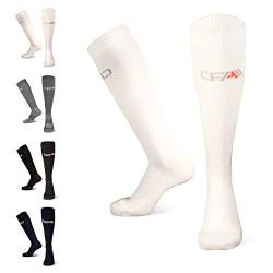 COMPRESSION FOR ATHLETES Hochwertige Bambus Kompressionsstrümpfe - Überlegenen komfort - Flache Spitzennähte - Reduzieren das Risiko von Geschwollenen und Müden Beinen - Class 2 Kompression von COMPRESSION FOR ATHLETES