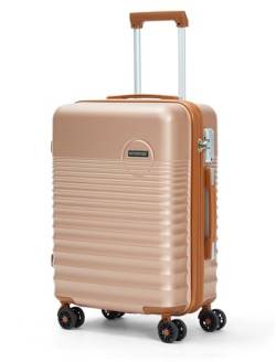 CONCEPTEN Handgepäck, 55,9 x 35,6 x 22,9 cm, Hartschalenkoffer mit Rollen, ABS, leichter Handgepäckkoffer mit TSA-Schloss, Pink, modisch von CONCEPTEN