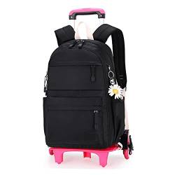 CONSIELI Trolley Schultaschen Rucksack Kinder Rollen Schultasche Trolley Tasche Schulrucksack mit Rädern für Mädchen Junge von CONSIELI