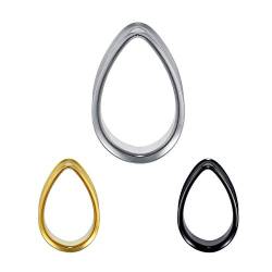 COOEAR Messgeräte Ohren Stecker und Tunnel Doppelte ausgestellte Ohrringe Upgrade Tear Drop Piercing 1 Paar Geschenkverpackungstragen 8mm bis 25mm. von COOEAR