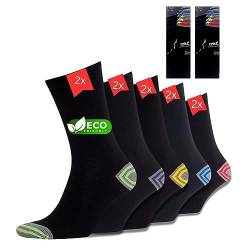 10 Paar Socken Herren 43-46 schwarz Colour Baumwolle Herrensocken Business Socken schwarz für Herren Baumwollsocken Anzugssocken Business Freizeit farbige Spitze von COOL7