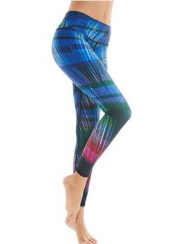 COOLOMG Damen Sport Leggings Yoga Hosen-Fitnesshose, Cl-kurve (Lang), Gr.-L von COOLOMG