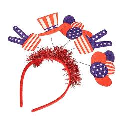 COOPHYA 1Stk Unabhängigkeitstag Stirnband rote Verzierung 4. Juli Partyzubehör Haarband von COOPHYA