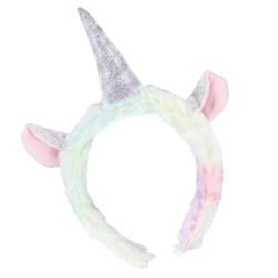 COOPHYA 1Stk einhorn stirnband Geburtstags-Stirnband Stirnband mit Tierohren Haargummi Haarband dekorativer Kopfschmuck Einhorn-Stirnband Modellieren Kopfbedeckung Kleidung Requisiten Tuch von COOPHYA