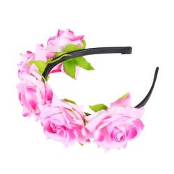 COOPHYA 1stk Kreative Kopfbedeckung Braut Blumenstirnband Haarreifen Hunde Hochzeitszubehör Hochzeit Blumengirlande Floraler Haarreif Brautblumen Haarband Schwangere Frau Groß Blütenkopf von COOPHYA