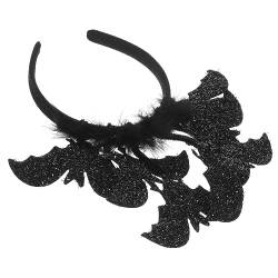 COOPHYA Halloween-spinne Stirnband Halloween-kopfbedeckung Teufelsstirnband Spukhaus-party-requisiten Halloween-stirnbänder Spinnenhaar-accessoires Feder Kleidung Kind Bilden von COOPHYA