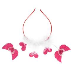 COOPHYA liebe Stirnband rotes Herz-Stirnband Herz Haarspange hair toppers for women geschenke für valentinstag Weihnachtsstirnbänder Haarbänder Valentinstag Kopfschmuck lustige Stirnbänder von COOPHYA