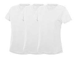 COOZO Damen 3er-Pack Abkühlen T-Shirts - 3 x Arktisches Weiß - XL von COOZO