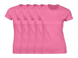 COOZO Damen 5er-Pack Kurzarm T-Shirts - 5 × Azalee - 2XL von COOZO