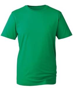 COOZO Herren Einfach T-Shirt - Kelly Grün - 4XL von COOZO