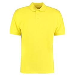 COOZO Herren Klassische Passform Superwäsche Polo Hemd - Kanarienvogel - 3XL von COOZO