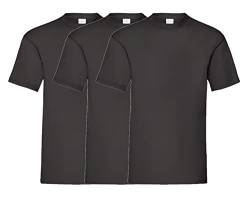 COOZO Herren Wert 3er-Pack Einfach Kurzarm T-Shirts - Schwarz - M von COOZO