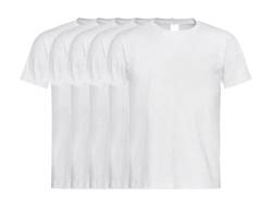 COOZO Unisex 5er-Pack Klassisch Kurzarm T-Shirts - 5 x Asche - XS von COOZO