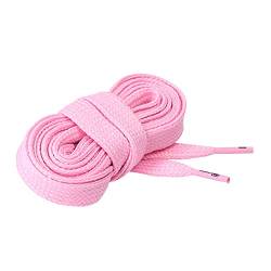 CORD ON - Flache Schnürsenkel aus Polyester für Schuhe und Sneaker, 15 mm breit, 1 Paar, Rosa, 90 von CORD ON